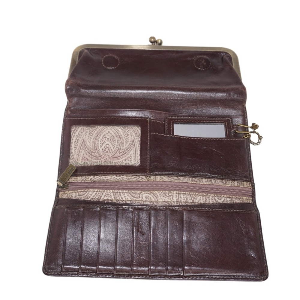 HOBO Limited Edition  International Rachel Continental Brown Leather Wallet - Picture 9 of 13